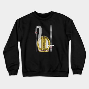 Orisha Obatala Papal Hat Silver Sword and Whisk Crewneck Sweatshirt